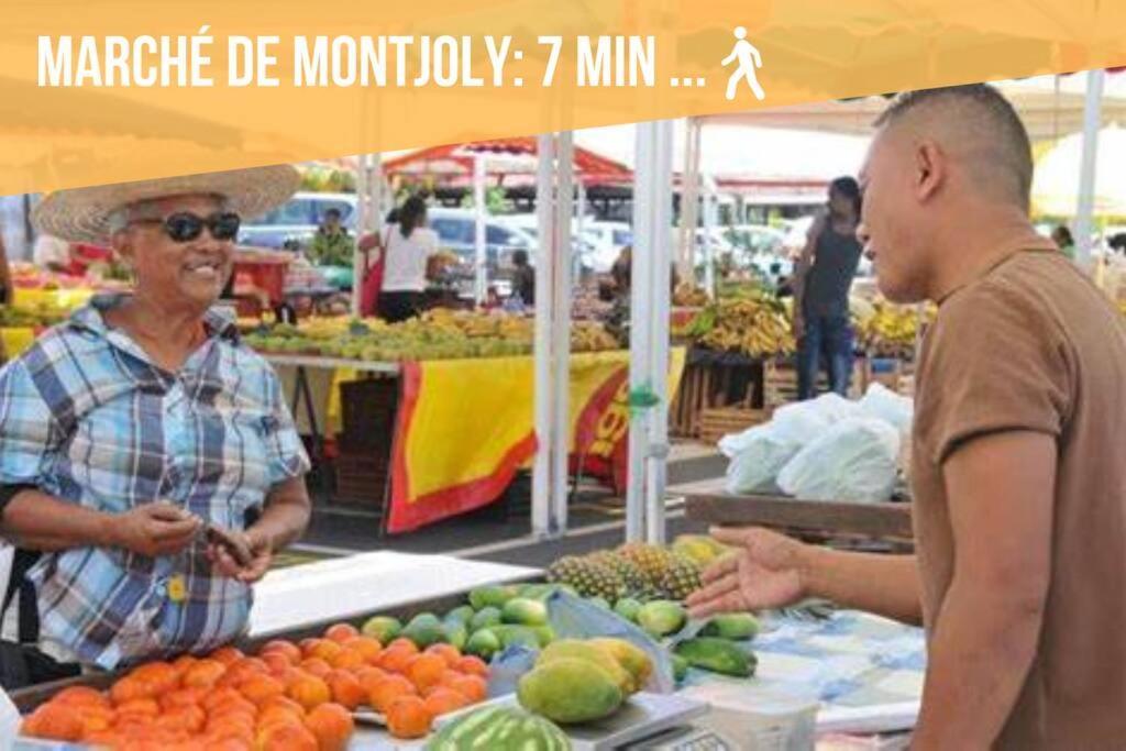 T2 Le Cosy, Au Coeur De Montjoly, Parking, Clim Appartement Remire-Montjoly Buitenkant foto