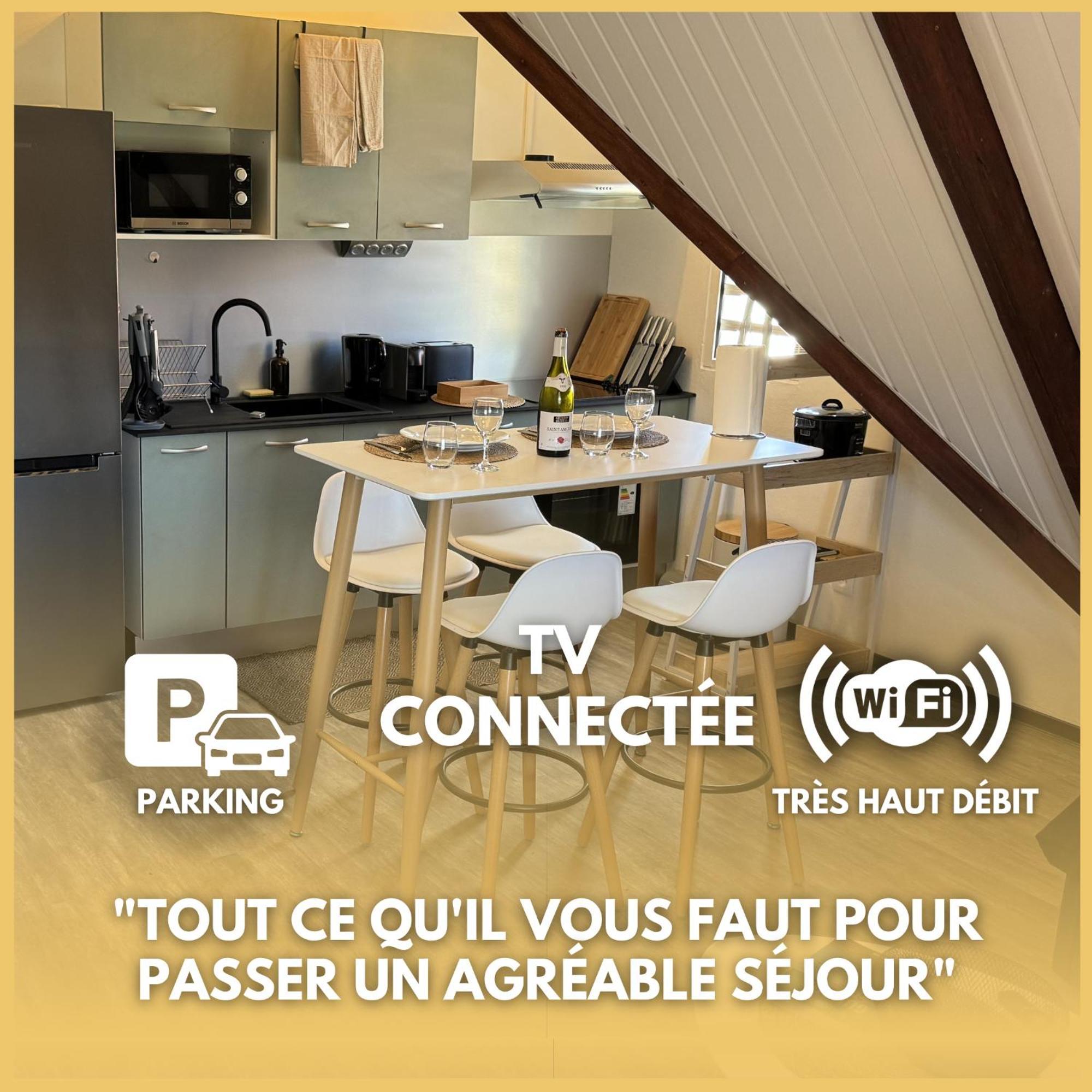 T2 Le Cosy, Au Coeur De Montjoly, Parking, Clim Appartement Remire-Montjoly Buitenkant foto
